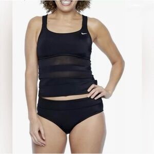 NIKE Women's Sports Bra and Brief TANKINI SET - Black